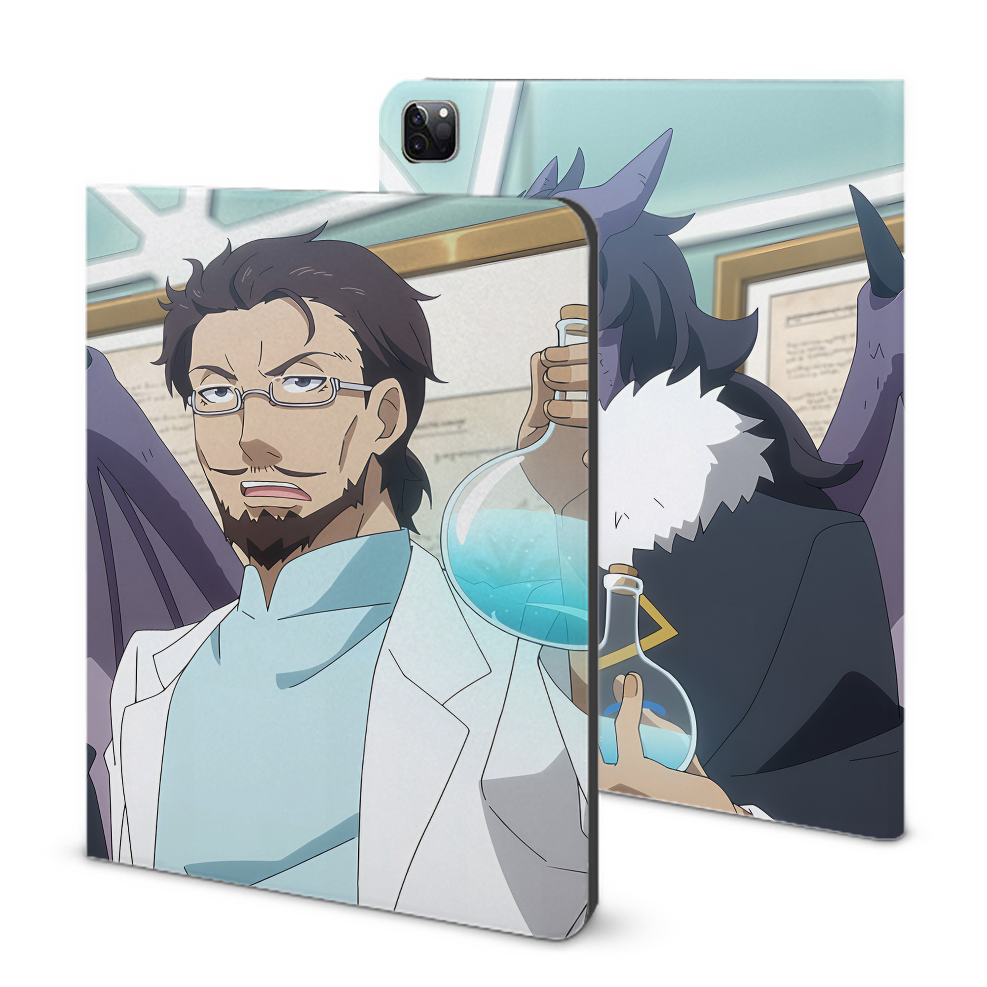 （画像用） 転スラ Regarding Reincarnated to Slime IPad ケース ブック型 PUレザー TPU 耐衝撃 軽量 薄型 ペン収納なし 全面保護 IPad 各モデル対応